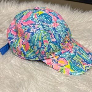 Lilly Pulitzer Floral Cap - Pink, Blue, Green